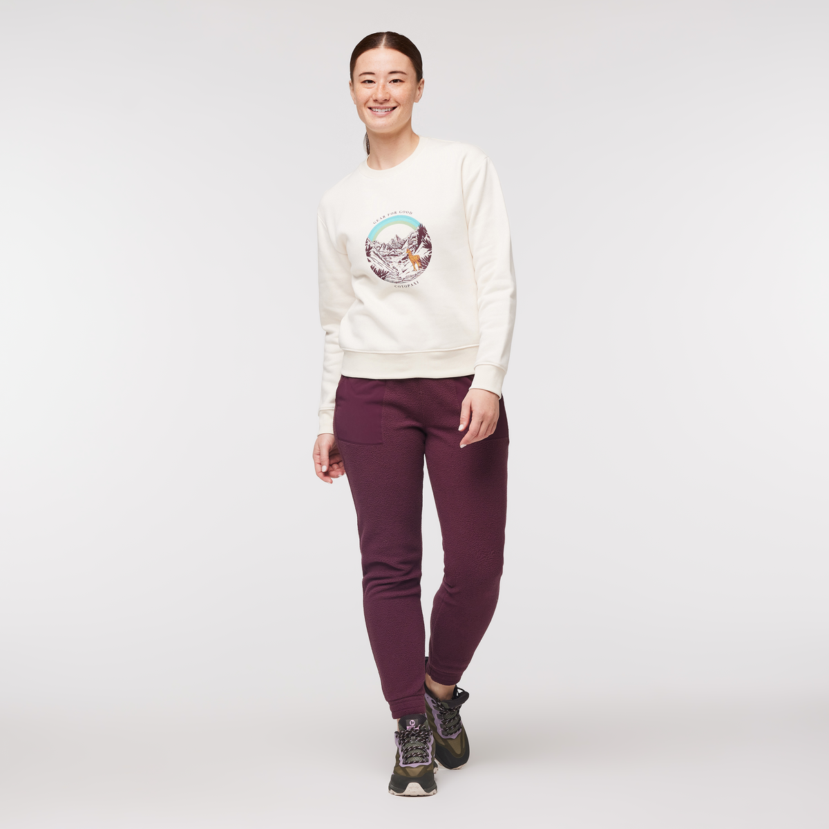 Alternative view of Traveling Llama Crew Sweatshirt - Women's