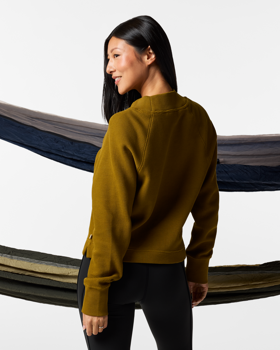 Atajo Long-Sleeve Waffle V-Neck - Women's - Image 9