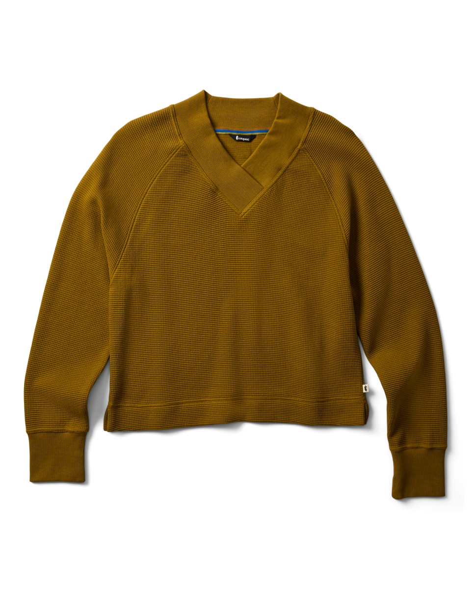 Atajo Long-Sleeve Waffle V-Neck - Women's - Image 12