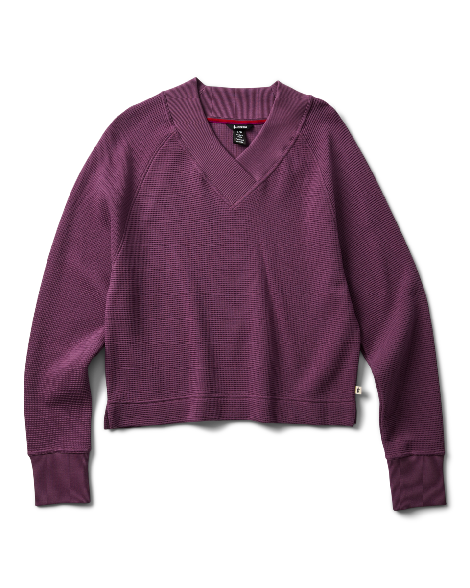 Atajo Long-Sleeve Waffle V-Neck - Women's - Image 18