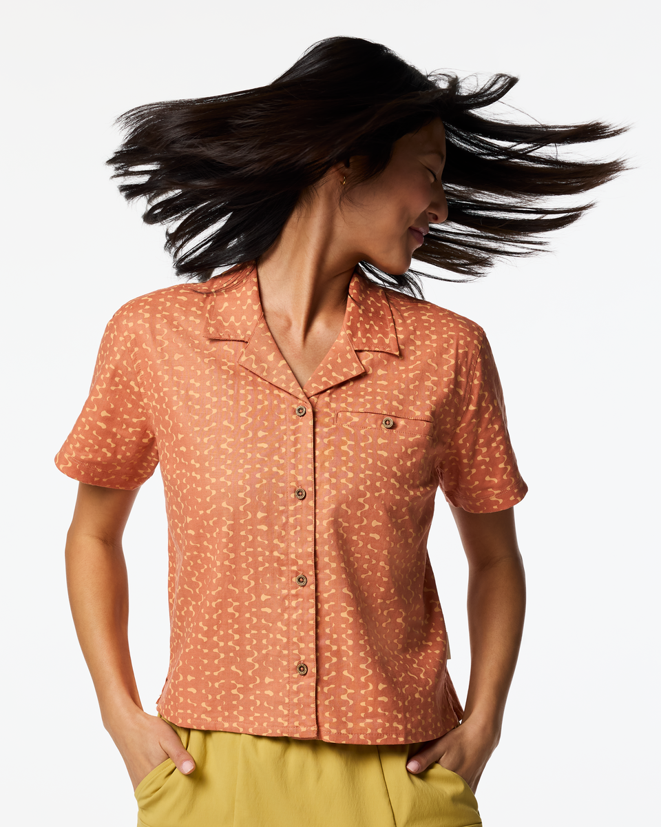 Afuera Button Up Shirt - Print - Women's - Image 7