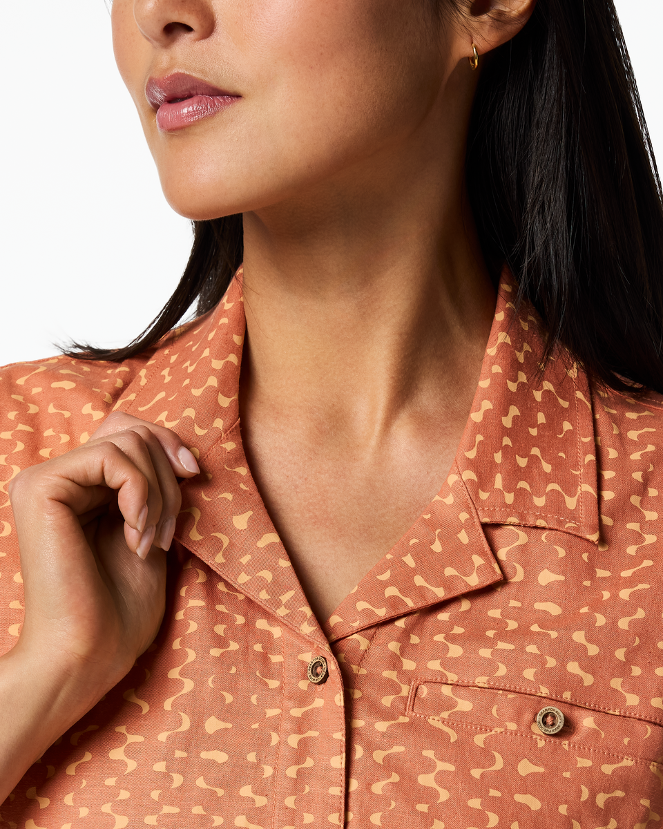 Afuera Button Up Shirt - Print - Women's - Image 10